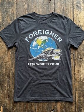 Foreigner 1978 World Tour Gray T-Shirt